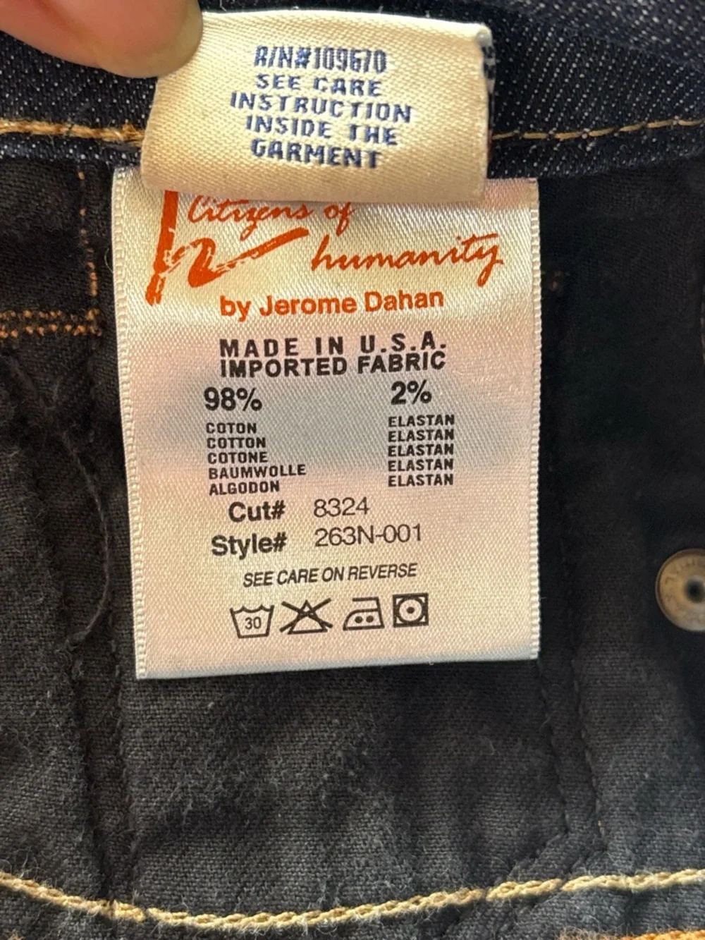 CITIZENS OF HUMANITY AMBER #263 High Rise bootcut Jeans Sz 28